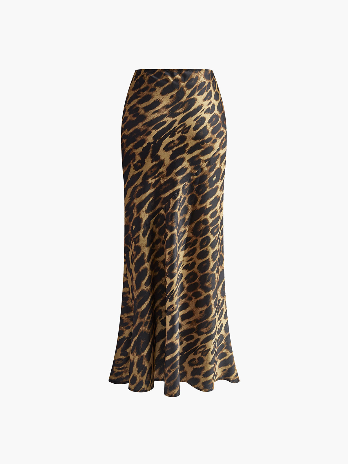 Slim Fit Maxi Rok met Luipaard Print – Uniek & Stijlvol