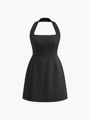 Millan | Elegante A-lijn Halter Mini Jurk - Comfortabel, Regular Fit