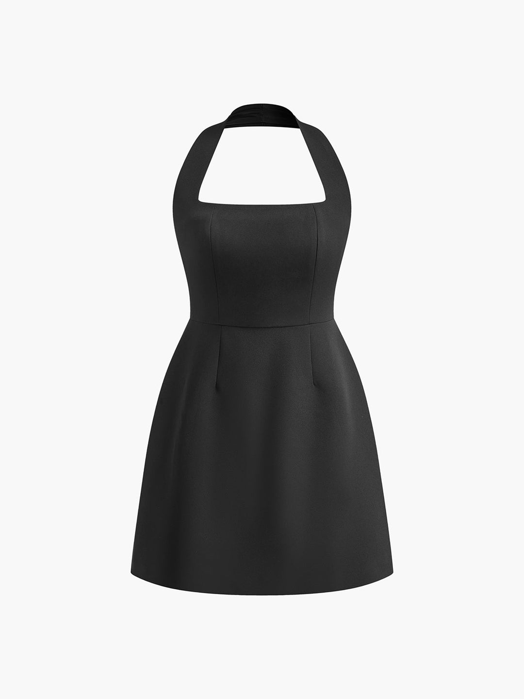 Aubree | Dames mini jurk met halter A-lijn
