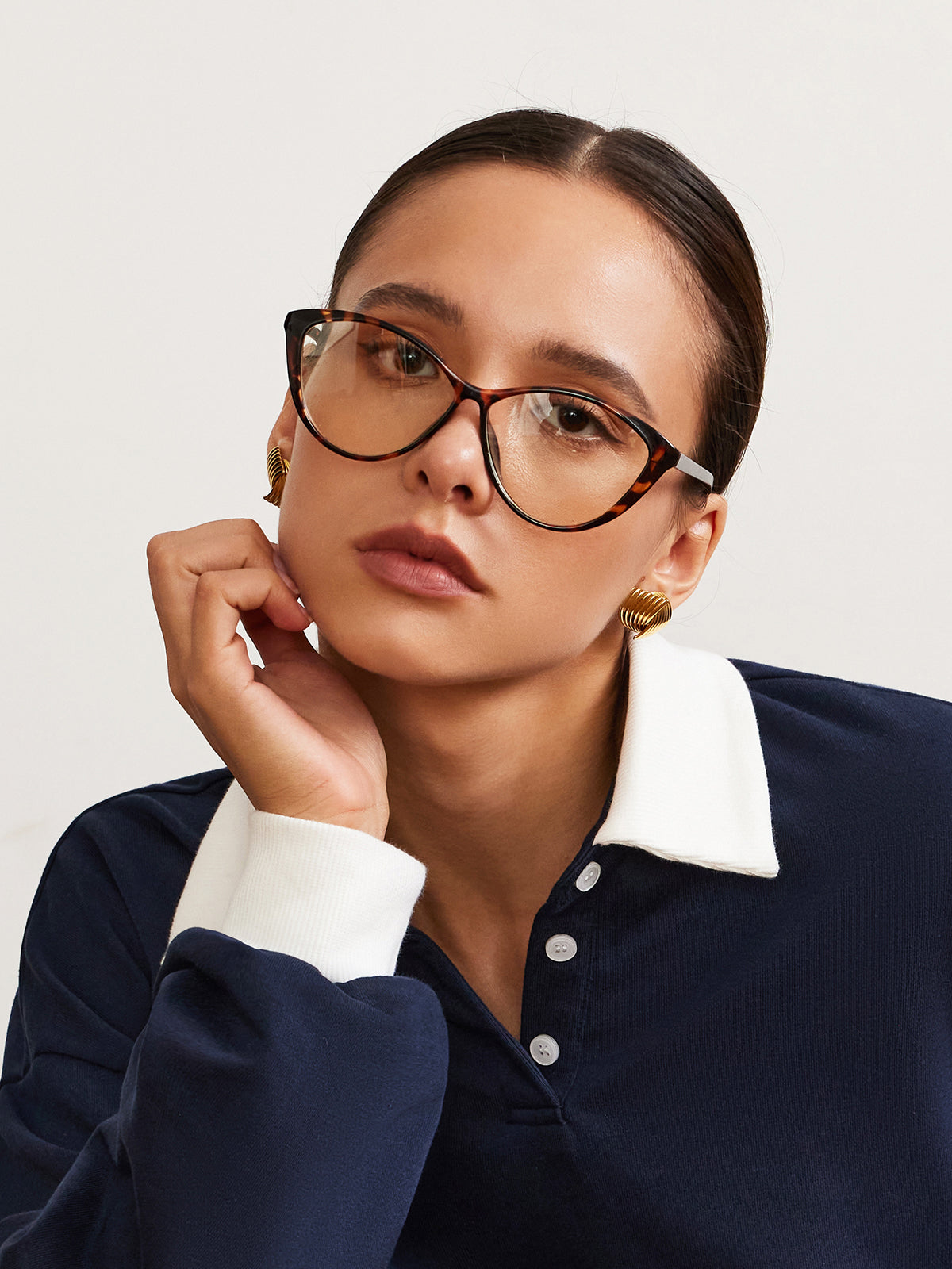 Jytte | Retro Cat-Eye Bril voor Dames met Luipaard Print