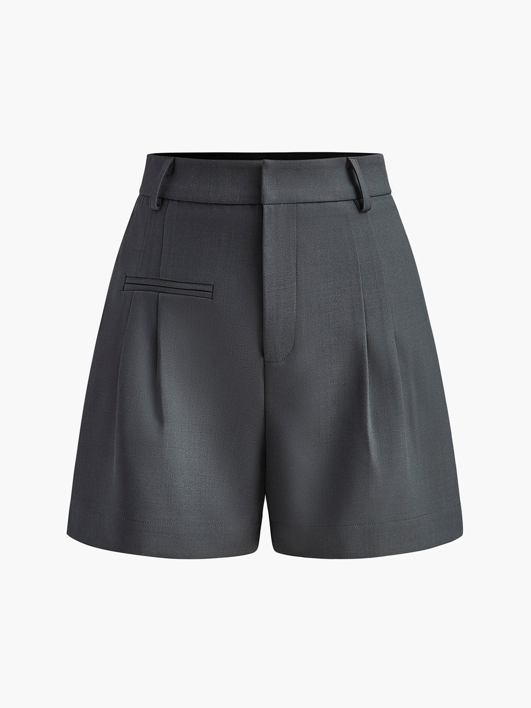 Jip | Dames Shorts met Hoge Taille Plooien Riemlussen