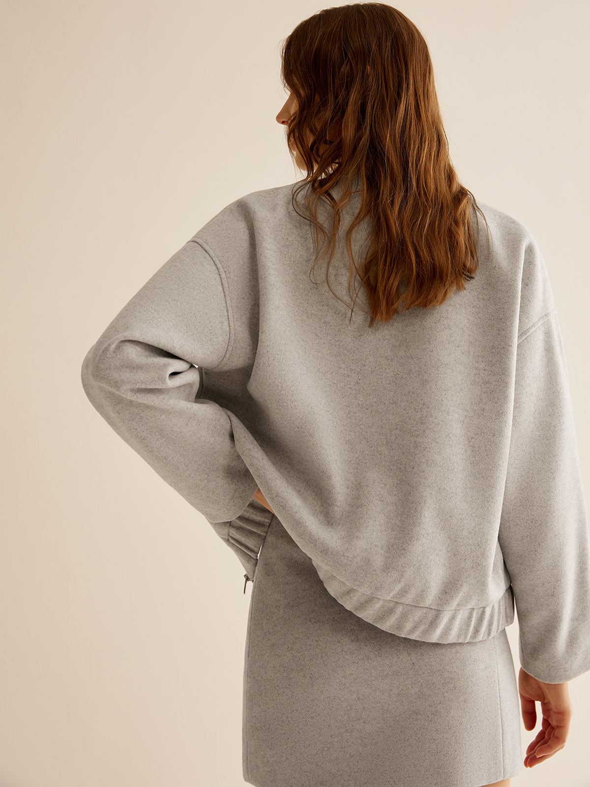 Emmylou | Tweed Jas met Rits en Zakken – Warm & Stijlvol