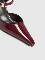 Denya | Hoge Slingback Hakken met Spitse Punt