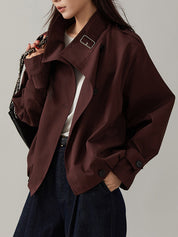 Kacy | Vintage Loose Trenchcoat – Lichtgewicht & Stijlvol
