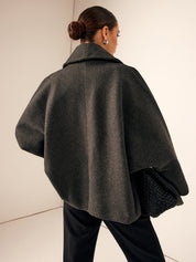 Analisa | Tweed Korte Jas met Zak Details – Warme Jas voor Herfst & Winter