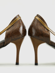 Lynar | Chique Hakken van Slangenleer Look met Gesp