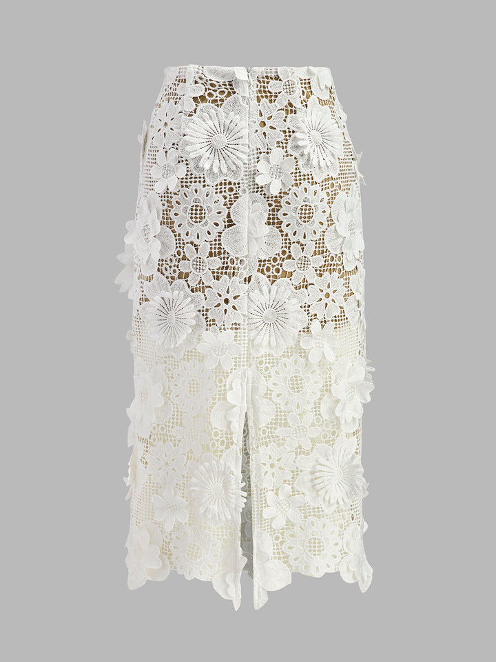 Iliana | Dames tweedelige set met asymmetrisch kant