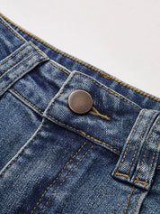 Metha | Mid-Waist Spijkerbroek van Stretch Denim -Bootcut Jeans Dames