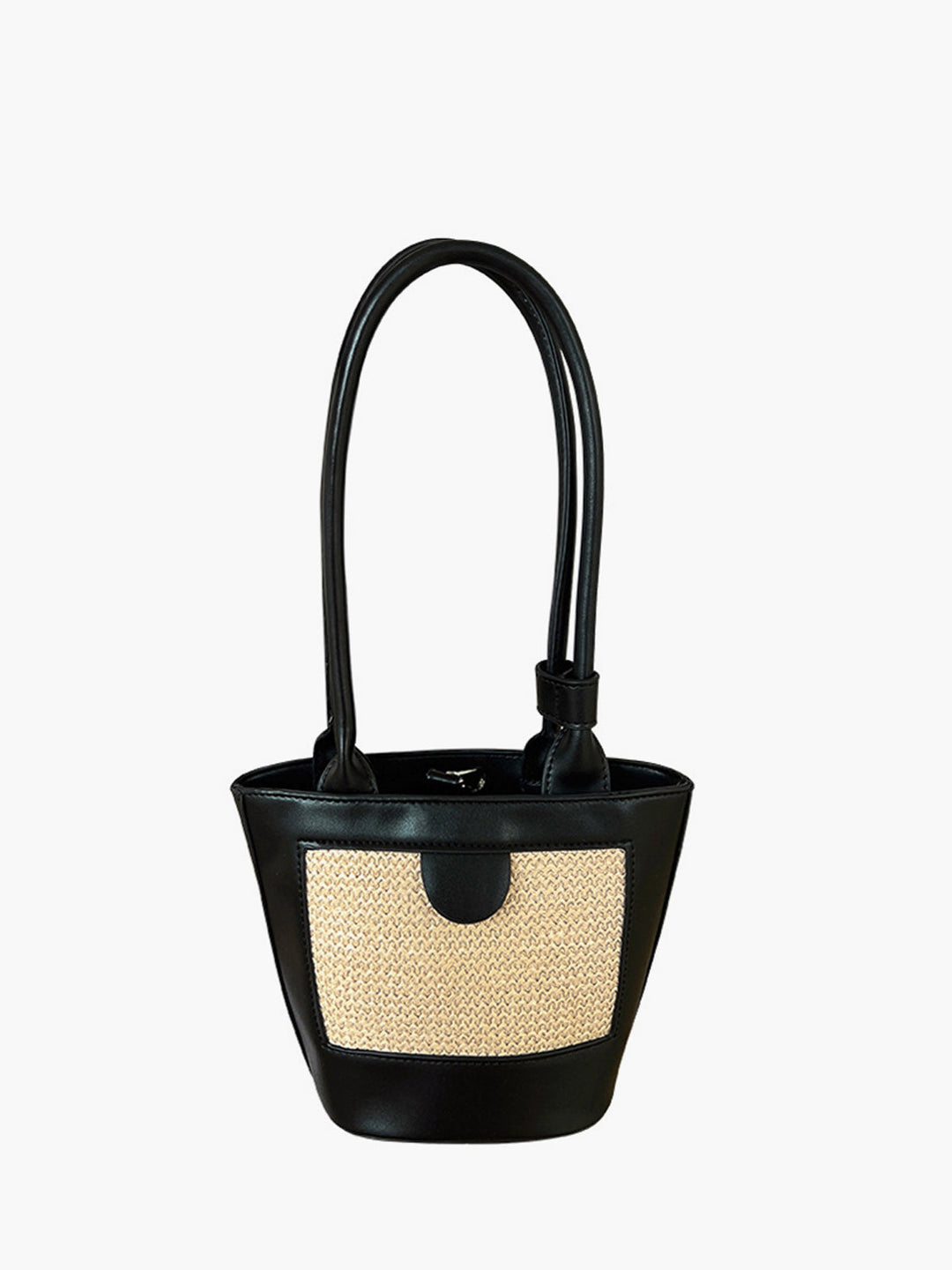 Everly | Dames tote tas met geweven afwerking en schouderband