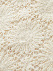 Isma | Trendy Top - Gebreid Vestje met Bloemen & Knopen – Katoenmix