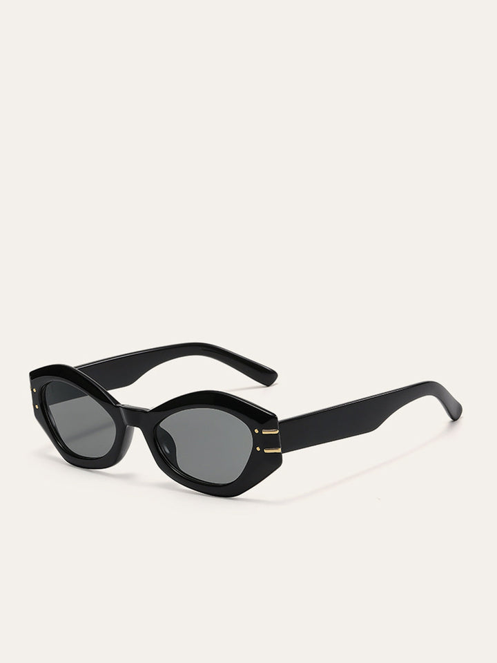 Alayah | Dames zonnebril met cat eye zwart montuur
