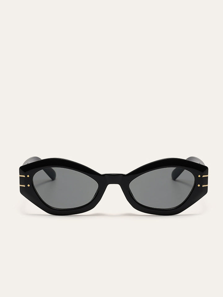 Alayah | Dames zonnebril met cat eye zwart montuur