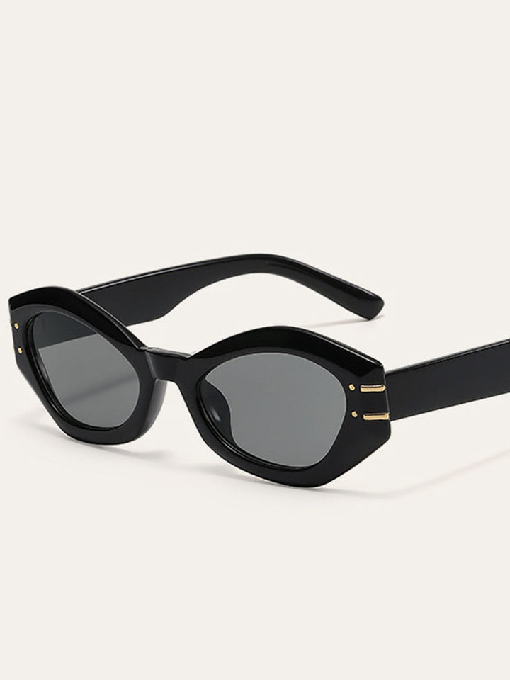 Alayah | Dames zonnebril met cat eye zwart montuur