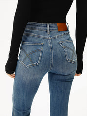 Nikola | High-Waist Bootcut Jeans Slim Fit met Stretch
