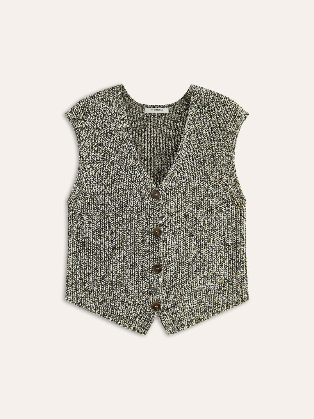 Jaliyah | Dames gilet met knopen V-hals