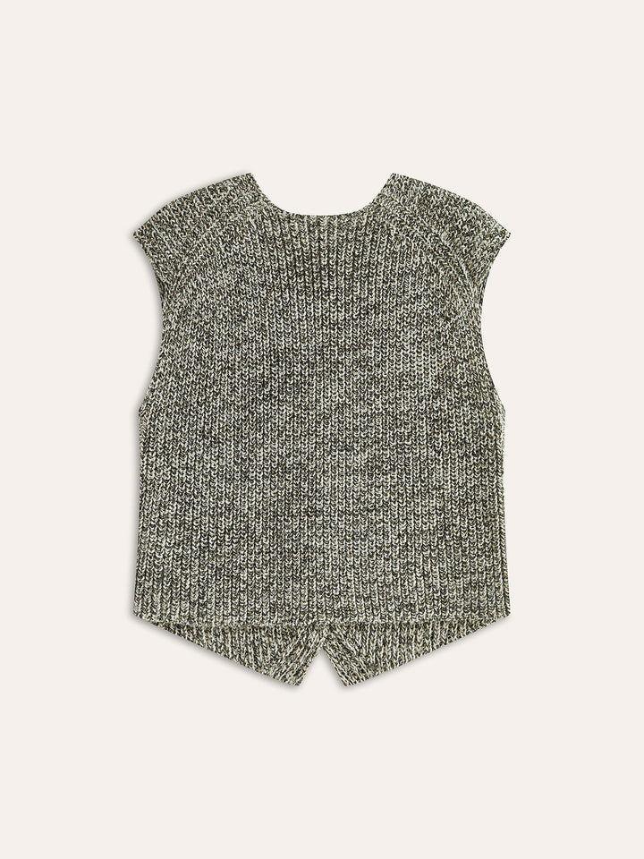 Jaliyah | Dames gilet met knopen V-hals
