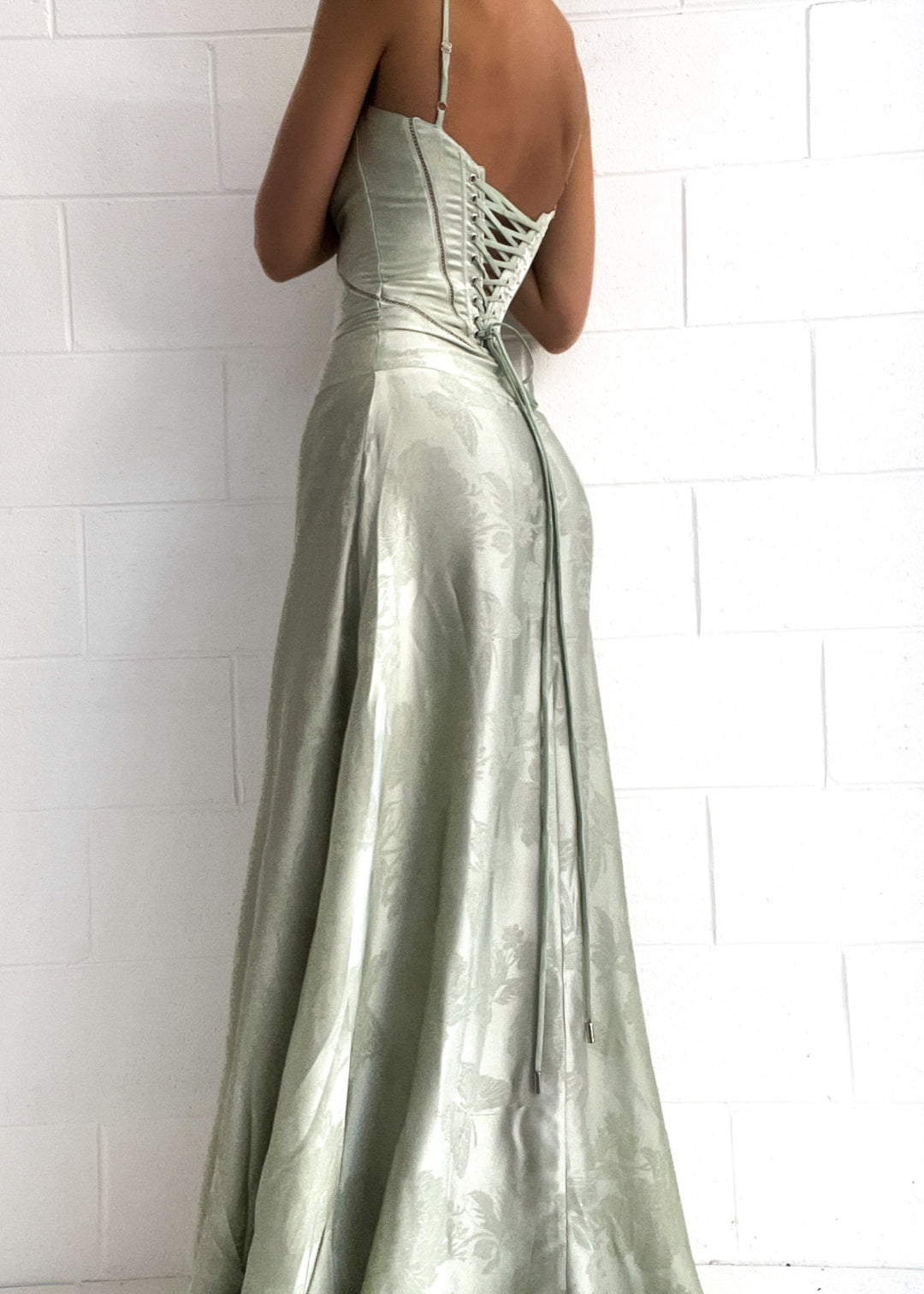Khalani | Dames maxi jurk met bandjes buste