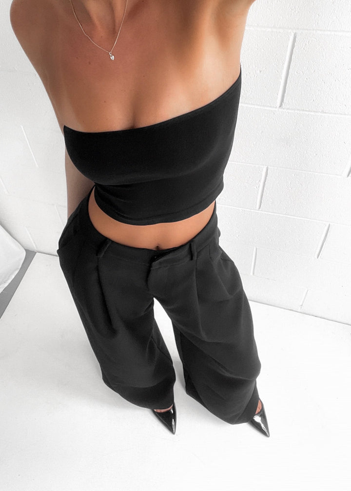 Neriah | Dames broek met hoge taille wijde pijpen