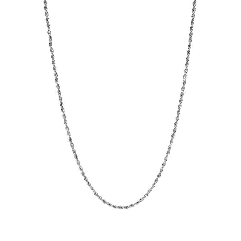 Valentina | Dames Ketting met gevlochten en roestvrij staal
