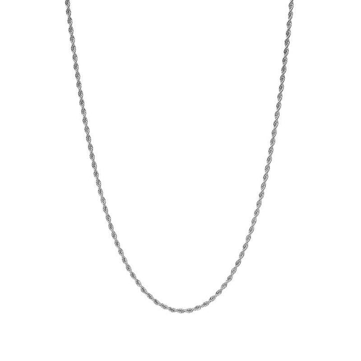 Valentina | Dames Ketting met gevlochten en roestvrij staal