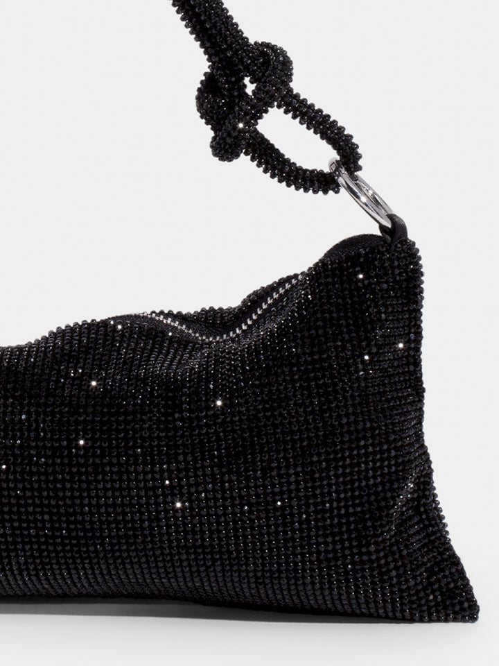 Ana | Dames handtas met ketting en glanzende afwerking