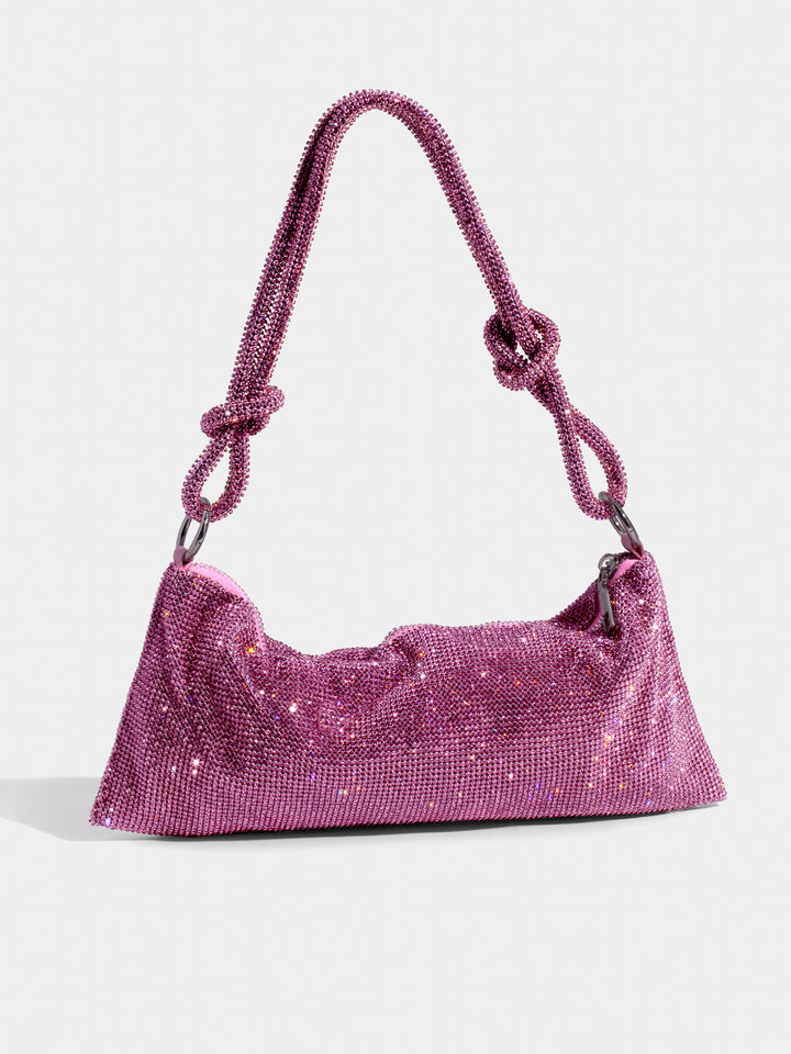 Ana | Dames handtas met ketting en glanzende afwerking