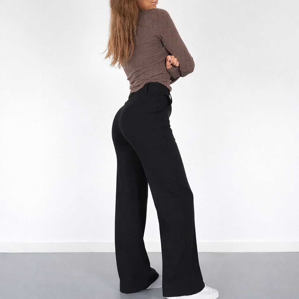 Beau | High-Waist Pantalon Met Rechte Pijpen