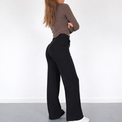 Beau | High-Waist Pantalon Met Rechte Pijpen