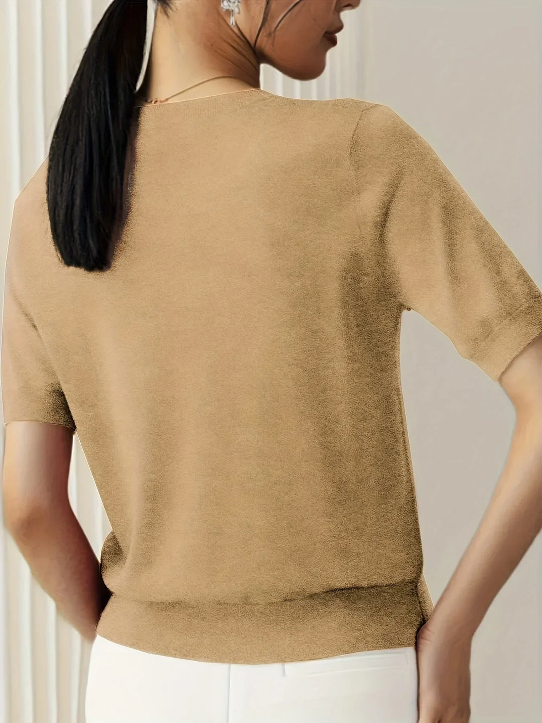 Miranda | Dames T-shirt met korte mouwen ronde hals