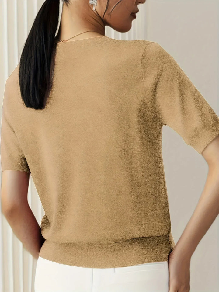 Miranda | Dames T-shirt met korte mouwen ronde hals