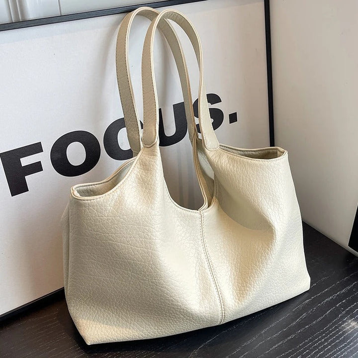 Azalea | Dames schoudertas met open bovenkant brede schouderband