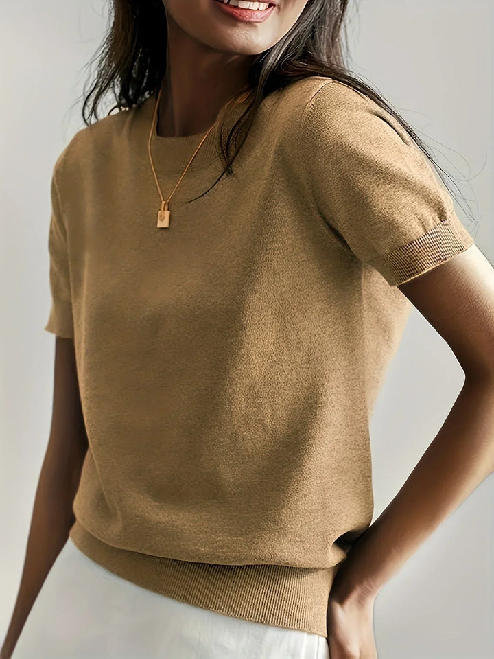 Miranda | Dames T-shirt met korte mouwen ronde hals