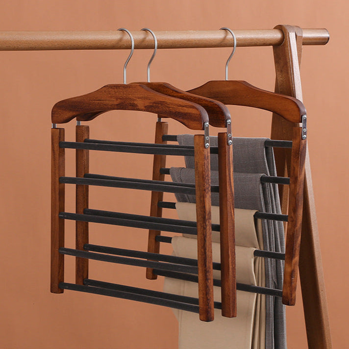 Premium Walnoot Houten Multi-Bar Hanger