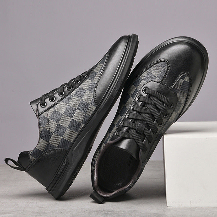 Gianni Geruite Leren Sneakers
