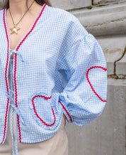 Roos | Trendy Zomertop met Hartjesprint