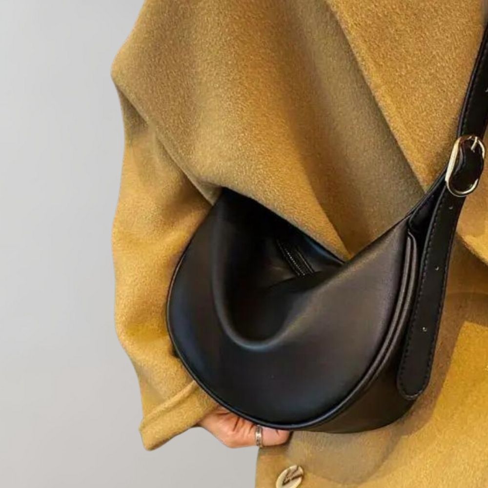 Amy | Dames crossbody tas met ritssluiting en band