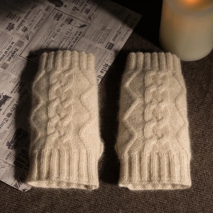 100% Geiten Kasjmier Vingerloze Handschoenen