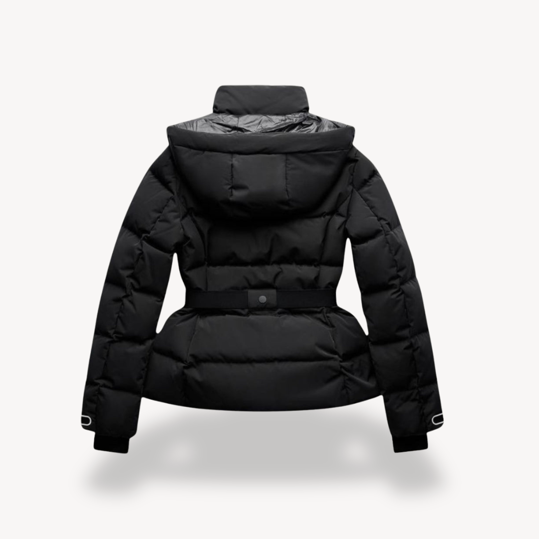 Gwyneth | Gewatteerde Pufferjack Dames - Trendy Cropped Model met Riem, Warm en Stijlvol