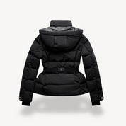 Gwyneth | Gewatteerde Pufferjack Dames - Trendy Cropped Model met Riem, Warm en Stijlvol