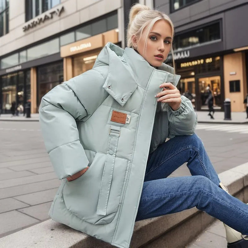 Celia | Luxe Gewatteerde Winterjas Dames - Pufferjack, Waterdicht