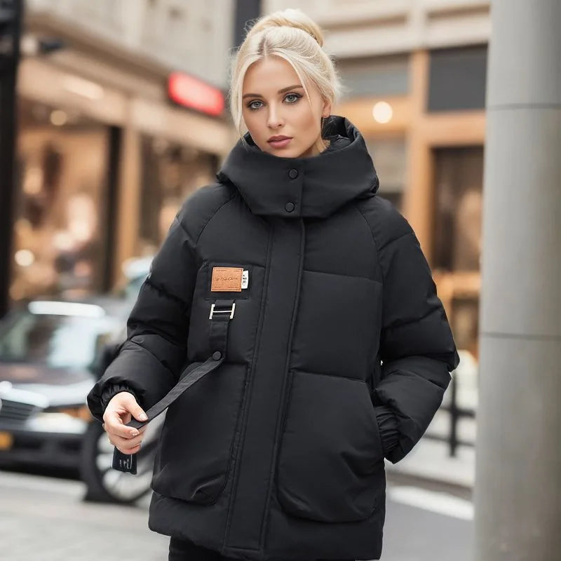 Celia | Luxe Gewatteerde Winterjas Dames - Pufferjack, Waterdicht