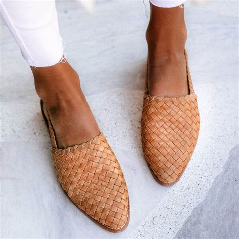 Cerise | Chique Gevlochten Slingbacks