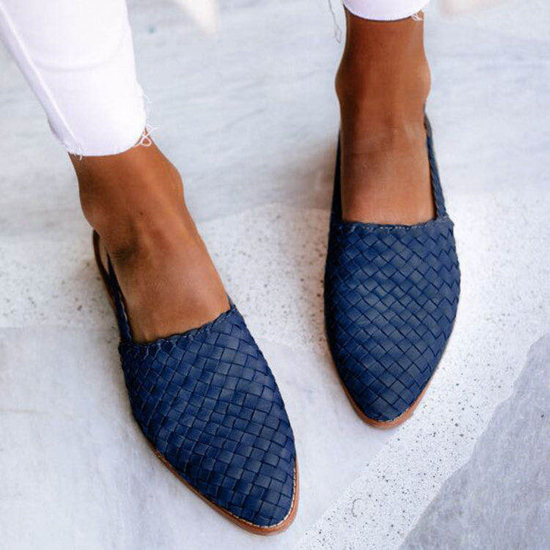 Cerise | Chique Gevlochten Slingbacks