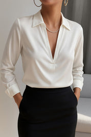 Ruby | Elegante Blouse met Diepe V-hals