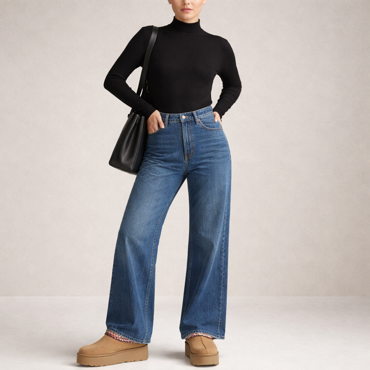 Jocelyn | Dames pantoffels met instap randdetail