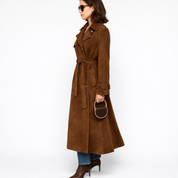 Maxi | Luxe Vegan Suede Trenchcoat