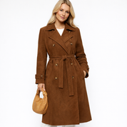 Maxi | Luxe Vegan Suede Trenchcoat