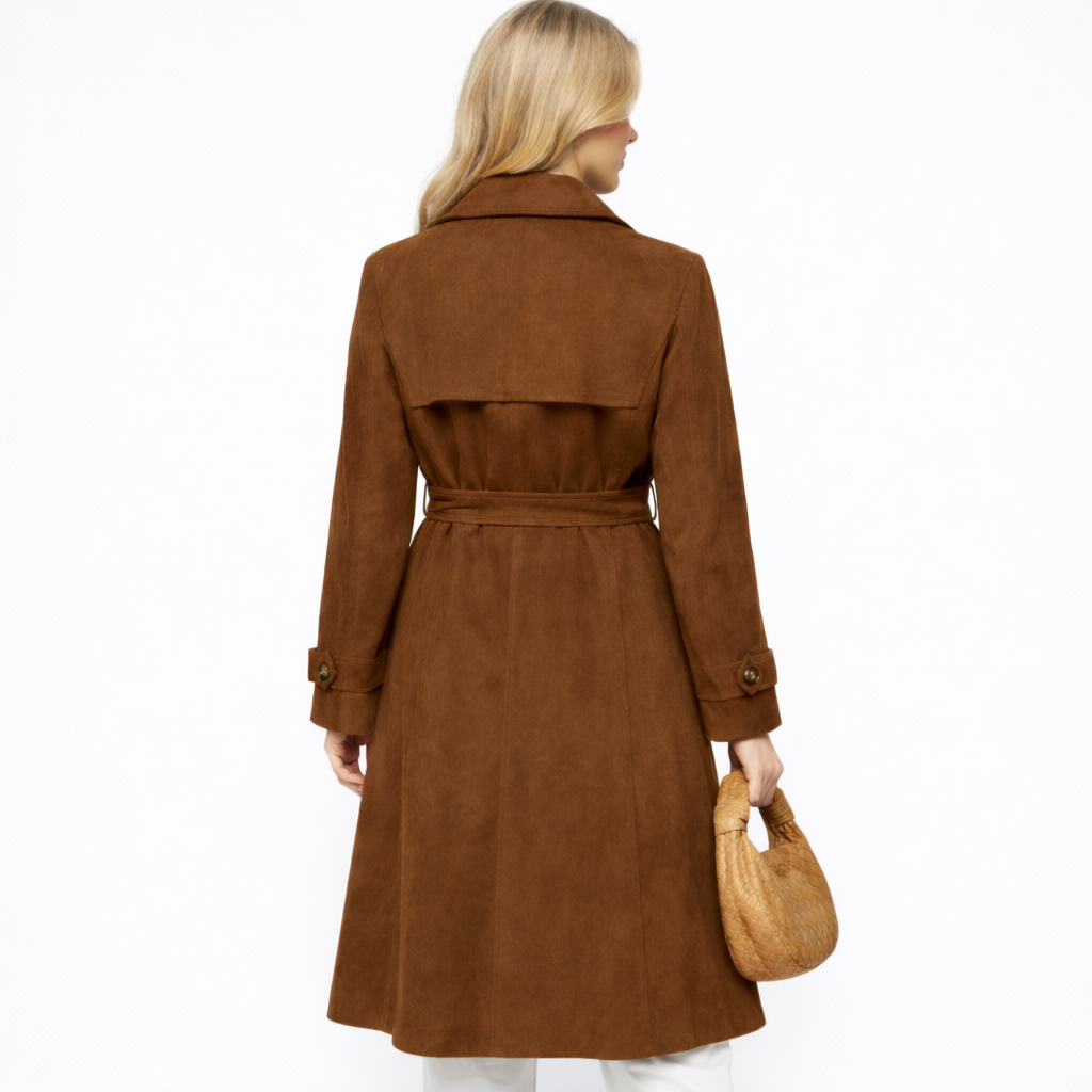 Maxi | Luxe Vegan Suede Trenchcoat