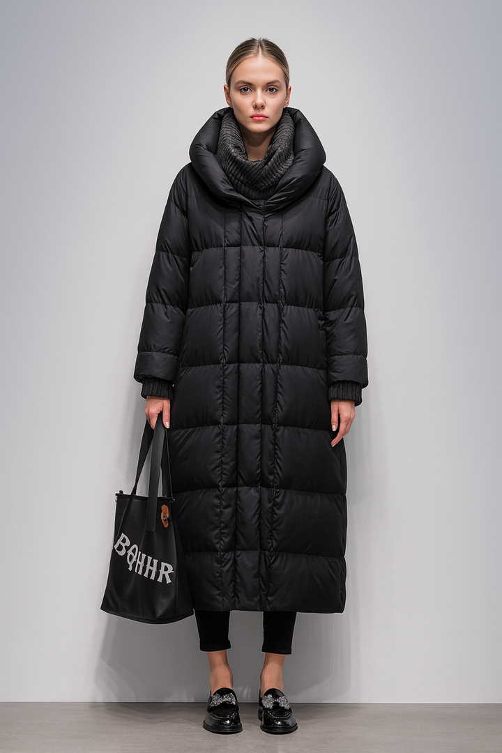Michelle | Dames winterjas met ceintuur en gewatteerd design