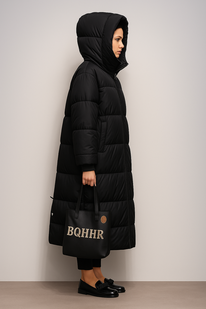 Michelle | Dames winterjas met ceintuur en gewatteerd design